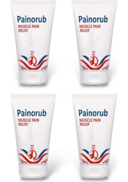 Painorub Muscle Pain-Relief Cream 50 ml / Ağrı Gidermeye Yardımcı Teskin Krem x 4 Adet