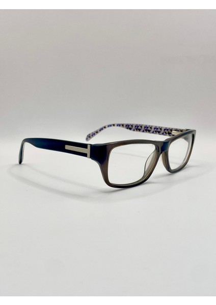 Dikdörtgen – Desenli Saplı Unisex Gözlük Çerçevesi – Optik Cam Değişimine Uygun modelleri