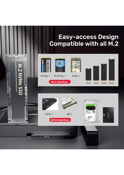 Unıtek Usb-C To M.2 Nvme+Sata Iıı DÖNÜŞTÜR(S1232A) indirimleri