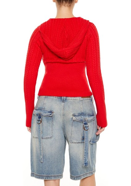 Kapüşonlu Örgü Kazak indirimleri