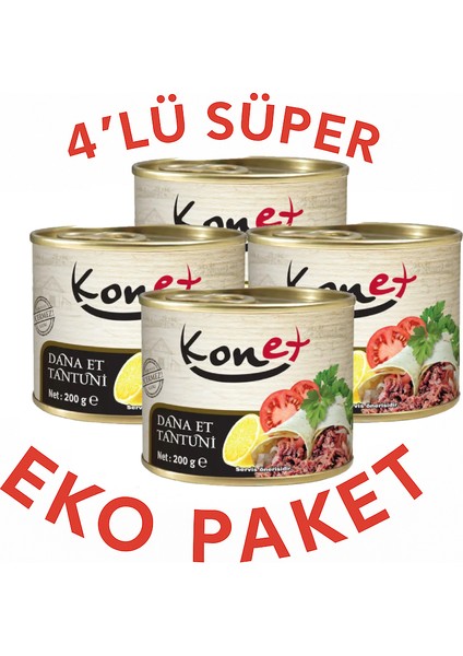 Dana Et Tantuni 4X200 gr Eko Paket