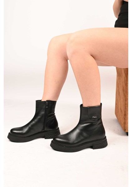 Bağcıksız Fermuarlı Termo Taban Hakiki Deri Casual Bot 335-004-15 Kadın Bot modelleri
