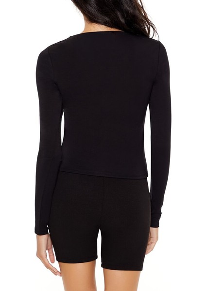 Uzun Kollu Yuvarlak Yaka Tişört indirimleri