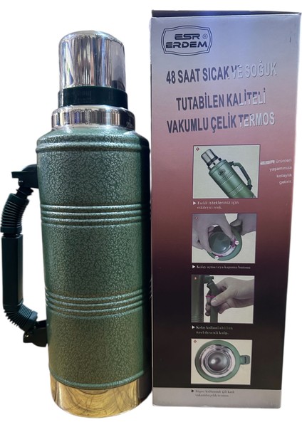 🔥 2.2 Litre Vakumlu Çelik Termos | 48 Saat Sıcak-Soğuk | Paslanmaz Gövde modelleri