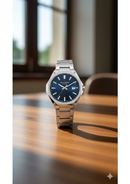 Erkek Kol Saati Köşeli Gümüş Renk, Koyu Mavi Kadran - Şık Metal Kordon, 2 Yıl Garantili fiyatları