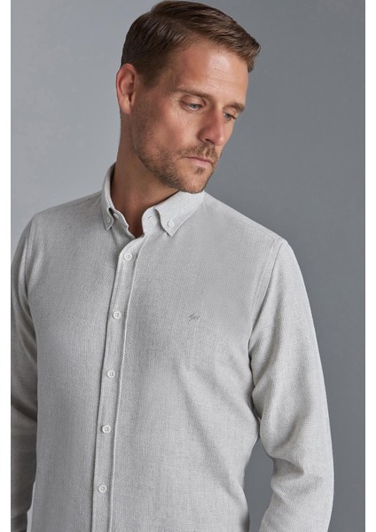 Erkek Taş Dynamic Fit Düğmeli Yaka Gömlek fiyatları