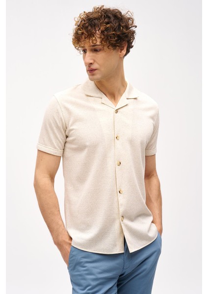 Erkek Bej Apaç Yaka Gömlek fiyatları