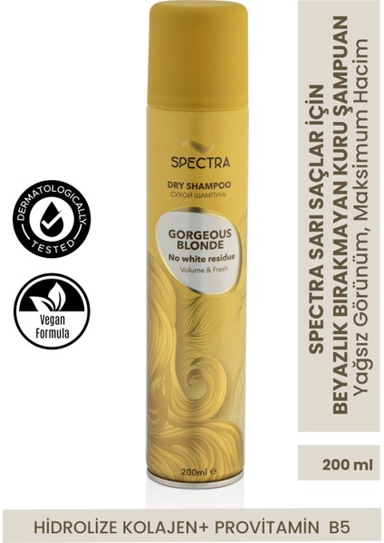 Sarı Saçlar Için Beyazlık Bırakmayan Hacim Veren Kuru Şampuan
