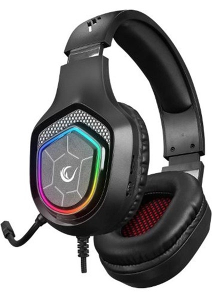 Rampage RM-K90 Vector Siyah Rgb LED Type-C Gaming Mikrofonlu Oyuncu Kulaklığı