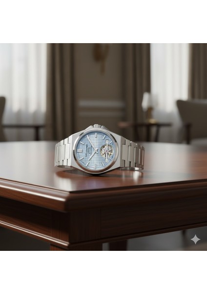 Erkek Kol Saati Gümüş Renk, Mavi Kadran - Otomatik, 2 Yıl Garantili fiyatları