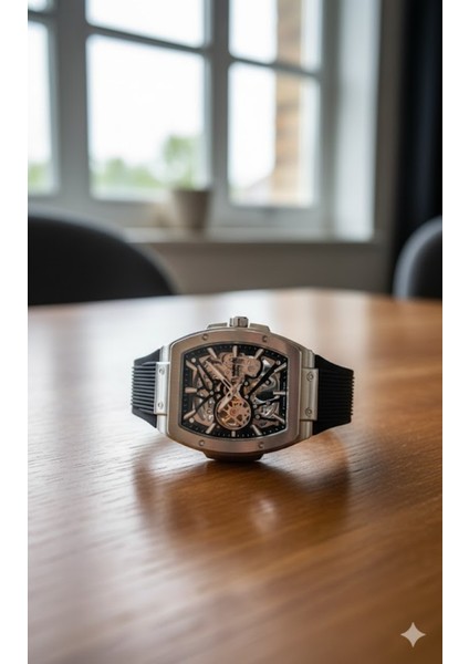 Erkek Kol Saati Gümüş Renk, Siyah Kadran - Otomatik, 2 Yıl Garantili fiyatları