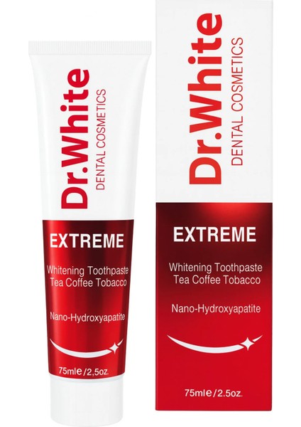 Nano-Hydroxyapatite Extreme Whitening Tea Coffee Diş Macunu (75 Ml)