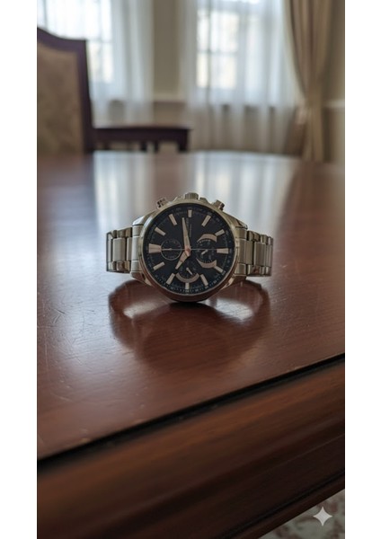 Erkek Kol Saati Gümüş Renk, Mavi Kadran - Şık Metal Kordon, 2 Yıl Garantili fiyatları