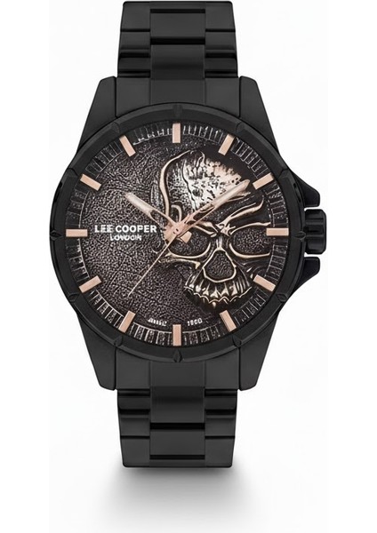 Erkek Kol Saati Siyah Renk, Siyah Kadran - Şık Metal Kordon, 2 Yıl Garantili