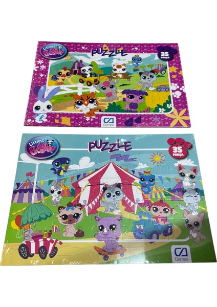 Iki Adet Little Pet Shop 35 Parça Puzzle modelleri