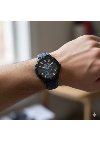 Erkek Kol Saati Siyah Renk, Siyah Kadran - Şık Deri Kordon, 2 Yıl Garantili modelleri