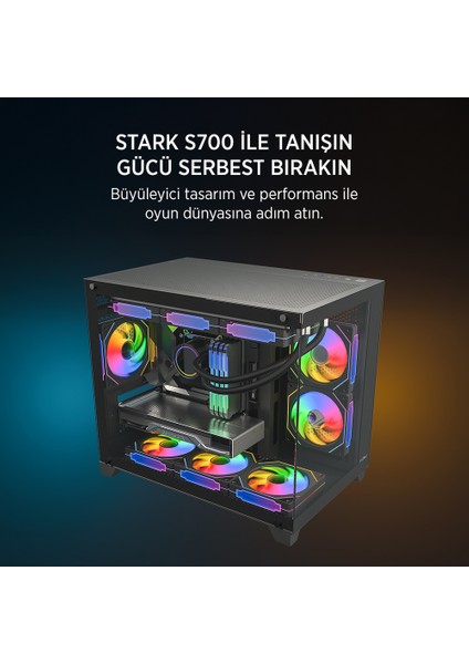 James Donkey Stark S700 650W Sıyah Gamıng Kasa fiyatları