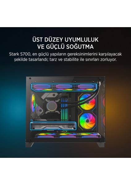 James Donkey Stark S700 650W Sıyah Gamıng Kasa indirimleri