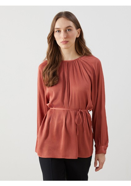 Yeni Sezon Bisiklet Yaka Dokulu Kadın Tunik modelleri