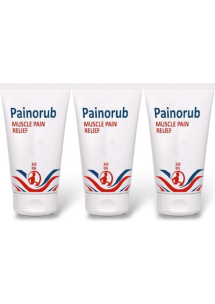 Painorub Muscle Pain-Relief Cream 50 ml / Ağrı Gidermeye Yardımcı Teskin Krem x 3 Adet