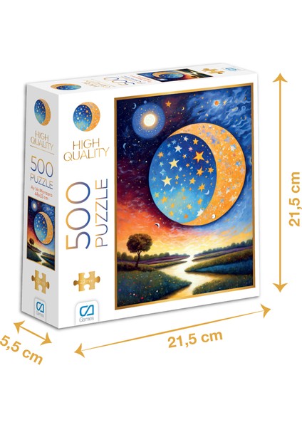 Ay ve Manzara - 500 Parçalı Puzzle