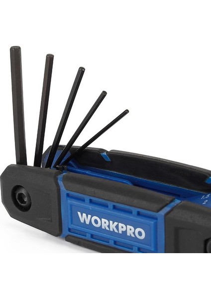 WP222028 8 Parça Cr-V Metrik Çakı Tipi Profesyonel Allen Anahtar Takımı modelleri