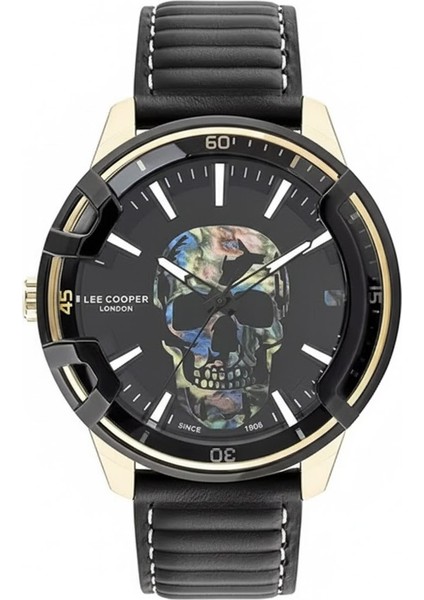 Erkek Kol Saati Gümüş Renk, Siyah Kadran - Şık Deri Kordon, 2 Yıl Garantili