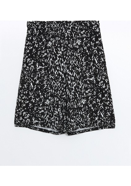 Yeni Sezon Beli Lastikli Desenli Kadın Şort indirimleri