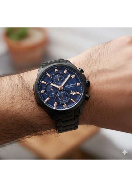 Erkek Kol Saati Siyah Renk, Mavi Kadran - Şık Metal Kordon, 2 Yıl Garantili modelleri