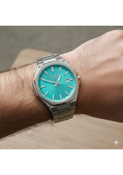 Erkek Kol Saati Köşeli Gümüş Renk, Mavi Kadran - Şık Metal Kordon, 2 Yıl Garantili modelleri