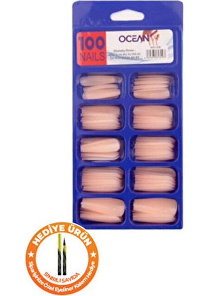 Balerin Protez Takma Tırnak 100 Adet Doğal Renkli Profesyonel Kalite fiyatları