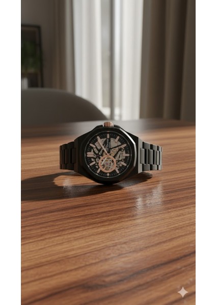 Erkek Kol Saati Siyah Renk, Siyah Kadran - Otomatik, 2 Yıl Garantili fiyatları