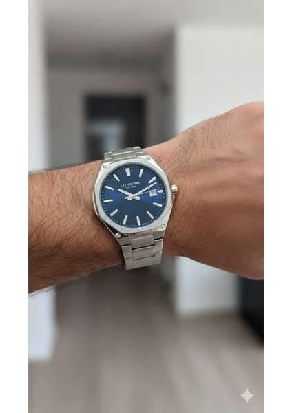 Erkek Kol Saati Gümüş Renk, Lacivert Kadran - Şık Metal Kordon, 2 Yıl Garantili fiyatları