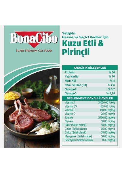 Adult Cat Lamb & Rice Kuzu Etli ve Pirinçli Yetişkin Kedi Maması 5 kg modelleri