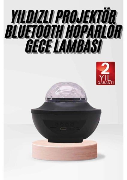 Çok Renkli Projektör Lamba Disko Topu Gece Lambası Kablosuz