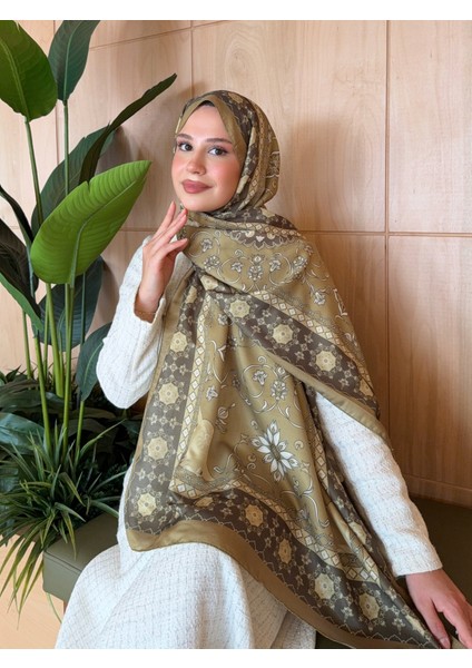 Desenli Pamuk Soft Şal Vera Serisi Yağ Yeşili PS149 fiyatları