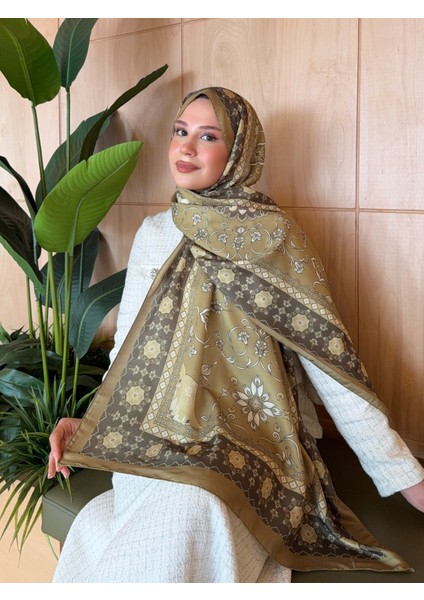Desenli Pamuk Soft Şal Vera Serisi Yağ Yeşili PS149 indirimleri