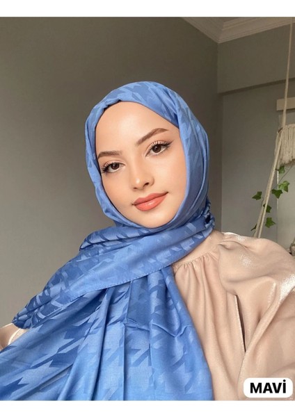 Jakarlı Kazayağı Desen Şal