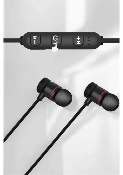 Kablolu Mıknatıslı Sport Kulaklık Bluetooth Bağlantılı