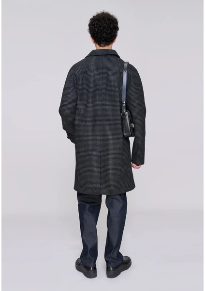 Paul Mac Kömür Grisi Lüks Italyan Yün Köpekdişi Palto fırsatları