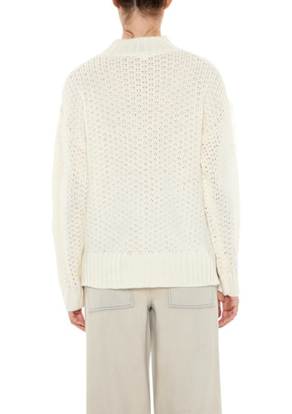 Püskül Detaylı Yüksek Yaka Kazak indirimleri