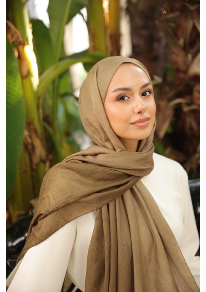 Degrade Iki Renkli Bambu Kraş Şal Tok Duran Kadın Şal Haki fiyatları