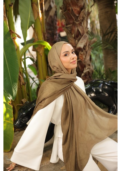 Degrade Iki Renkli Bambu Kraş Şal Tok Duran Kadın Şal Haki fırsatları