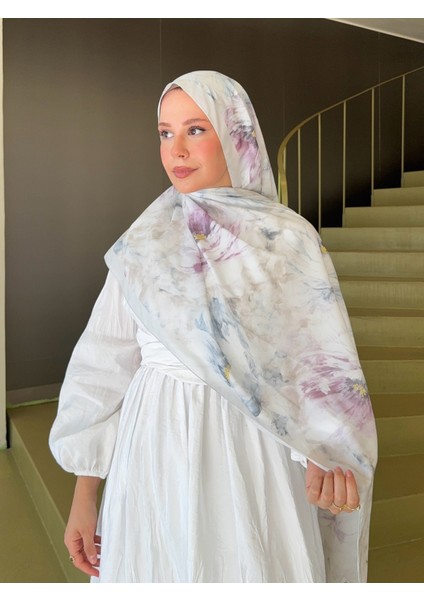 Fransız Ipeği Desenli Dökümlü Şal Bebek Mavi fiyatları