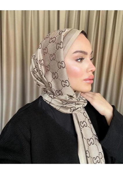 G Desen Çift Taraflı Ipeksi Kaşmir Şal