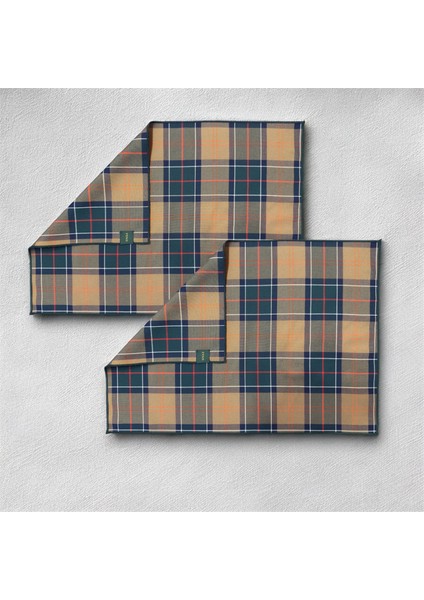 Ekose 2li Amerikan Servis 35 x 50 cm Yılbaşı Davet Yeni Yıl