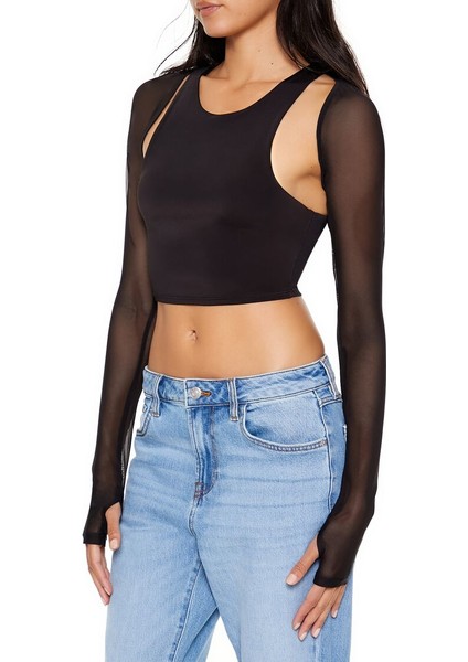 Transparan Tül Bolero