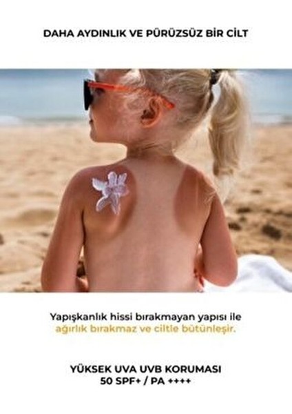 Kids Güneş Kremi Çocuklar İçin SPF 50 Yüksek Koruma 100 ml Hassas Ciltlere Uygun