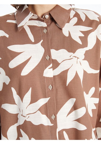 Yeni Sezon Desenli Oversize Kadın Gömlek Tunik modelleri