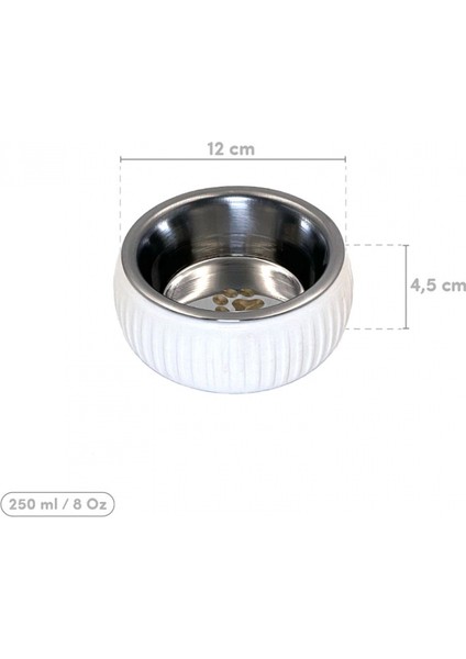 Mikopet Organik Seramik Mama Kabı Beyaz fiyatları
